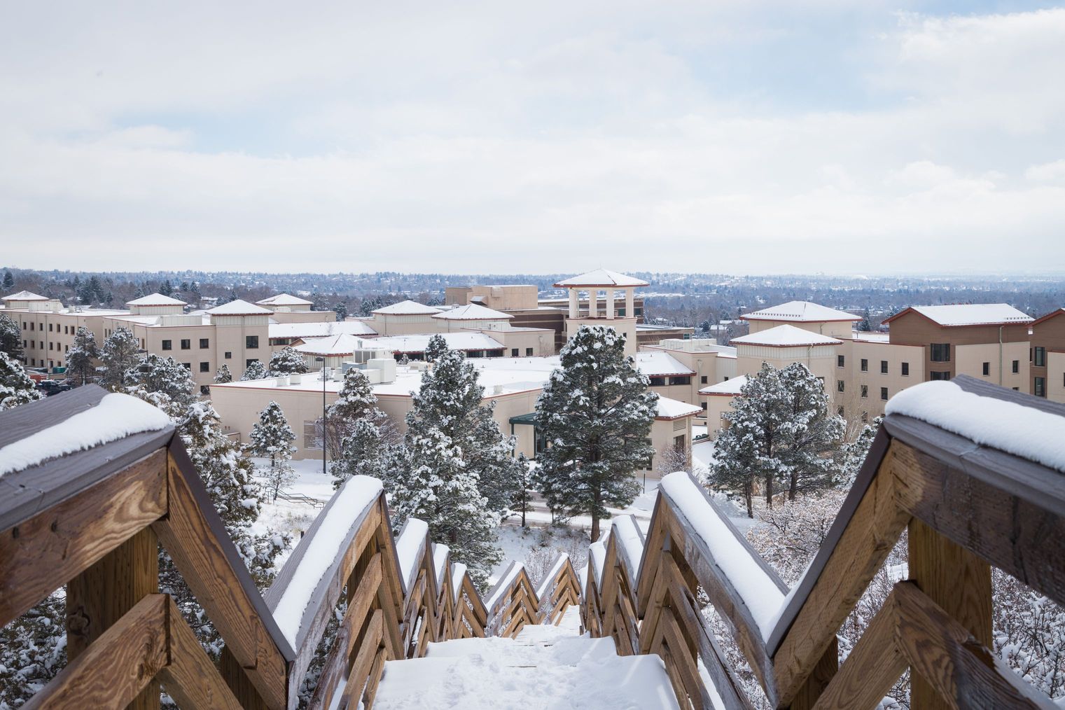 Photo of UCCS campus in the winter