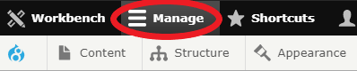 Manage Page Example